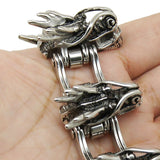 Dragon Chain Link Bracelet for Men (Stainless Steel)