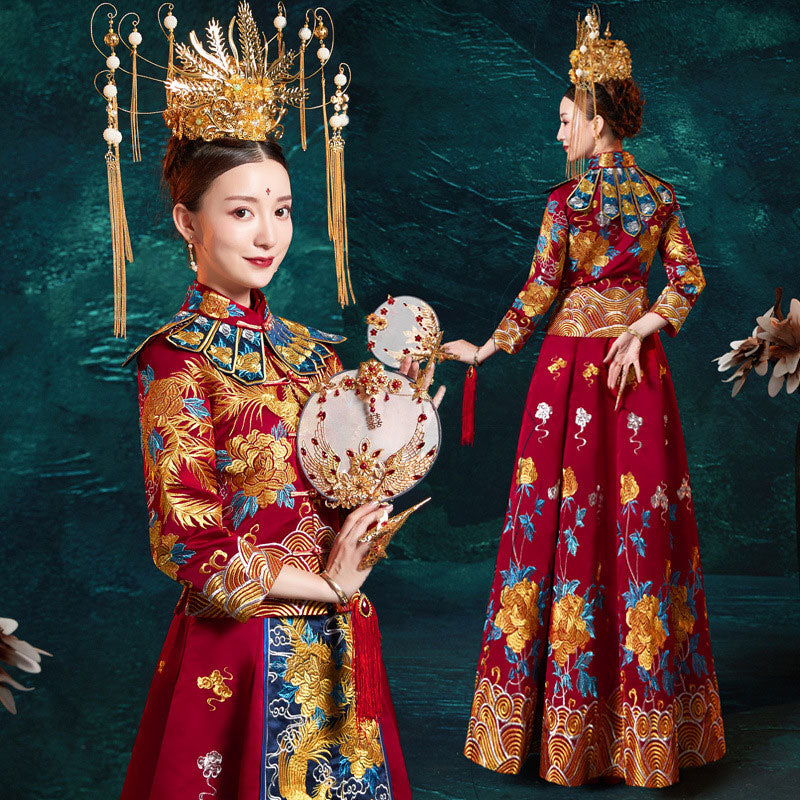 Ancient Chinese Wedding Dress with a Dragon | Dragon Vibe