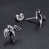 Baby Dragon Stud Earrings (Stainless Steel)