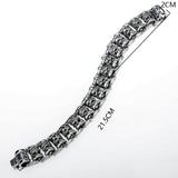 Biker Cuff Link Dragon Bracelet (Stainless Steel)