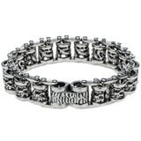 Biker Cuff Link Dragon Bracelet (Stainless Steel)