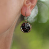 Black Dragon Earrings