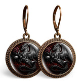 Black Dragon Earrings