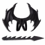 Black Dragon of Darkness set of Wings Costume