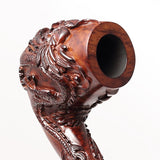 Hand Carved Dragon and Phoenix Pipe