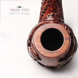 Hand Carved Dragon and Phoenix Pipe