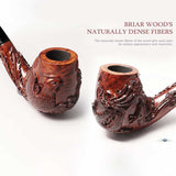 Hand Carved Dragon and Phoenix Pipe