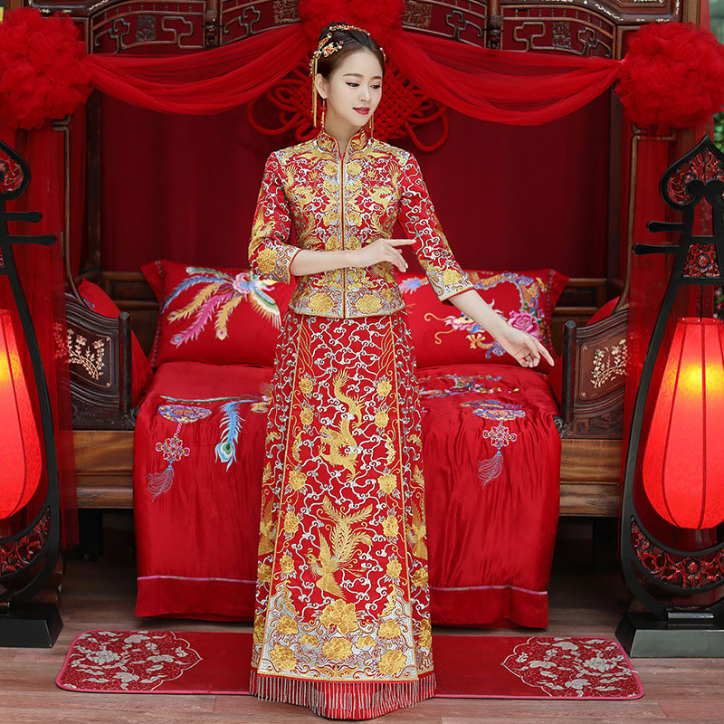 Chinese Dragon and Phoenix Wedding Dress | Dragon Vibe