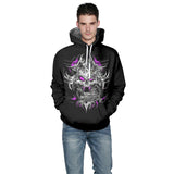 Dragon and Skull Men's Hoodie