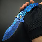 Dragon Blue Metal Knife