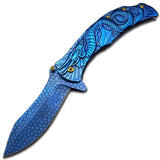 Dragon Blue Metal Knife