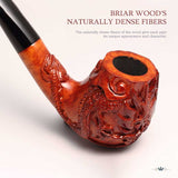 Briar Wood Dragon Pipe