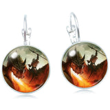 Dragon Rider Earrings (silver)