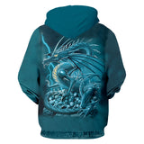Double Dragon and Skulls hoodie