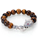 Dragon Round Stone Beads Bracelet