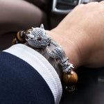 Dragon Round Stone Beads Bracelet