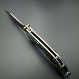 Dragon Titanium Rainbow Folding Pocket Knife