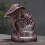Dragon on Waterfall<br>Incense Burner