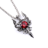 Dragons And Crystal Necklace