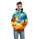 Fire and Ice Dragon Hoodie