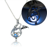 Glow In Dark Dragon Pendant (Sky Blue glow)