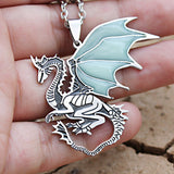 Glowing Dragon Necklace (Stainless Steel)