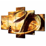 Goku Riding Shenron Dragon Painting