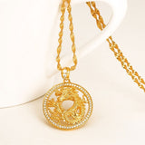 Gold Chain Dragon Pendant
