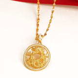 Gold Chain Dragon Pendant