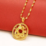 Gold Chain Dragon Pendant