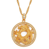 Gold Chain Dragon Pendant