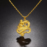 Gold Chinese Dragon Pendant