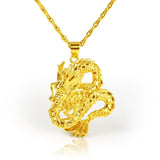 Gold Chinese Dragon Pendant