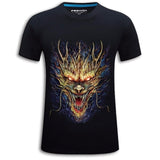 Gold Dragon on Black T-shirt