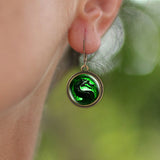 Green Dragon Earrings