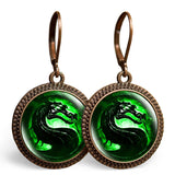 Green Dragon Earrings