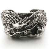 Men's Bangle Bracelet of the Dragon (Stainless Steel)