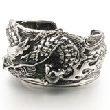 Men's Bangle Bracelet of the Dragon (Stainless Steel)