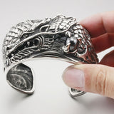 Men's Bangle Bracelet of the Dragon (Stainless Steel)