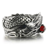 Men's Bangle Bracelet of the Dragon (Stainless Steel)