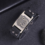 Mighty Drakkar Dragon Bracelet (Leather)