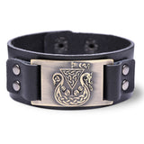 Mighty Drakkar Dragon Bracelet (Leather)