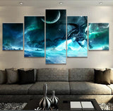 Moon and Dragon Canvas