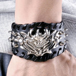 Punk & Rock Dragon Bracelet (Leather)