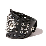 Punk & Rock Dragon Bracelet (Leather)