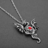 Red Dragon Heart Necklace