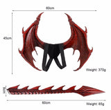 Drogon the Red Dragon set of Wings Costume