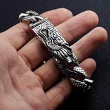 Silver Chain Link Dragon Bracelet