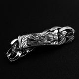 Silver Chain Link Dragon Bracelet