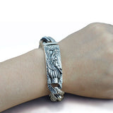 Silver Chain Link Dragon Bracelet